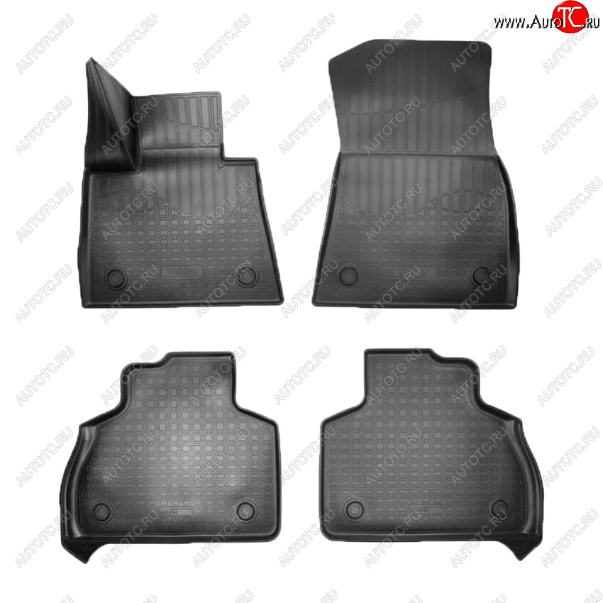 2 999 р. Коврики салона Norplast Unidec (1 и 2 ряд 6-ти местной версии) BMW X7 G07 (2018-2022) (Цвет: черный)  с доставкой в г. Воронеж