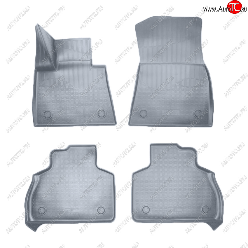 4 099 р. Коврики салона Norplast Unidec (1 и 2 ряд 6-ти местной версии)  BMW X7  G07 (2018-2022) (Цвет: серый)  с доставкой в г. Воронеж