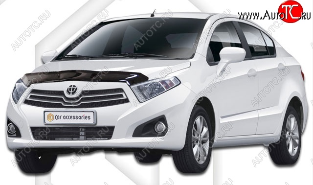 1 899 р. Дефлектор капота CA-Plastiс  Brilliance H230 (2015-2017) седан (Classic черный, Без надписи)  с доставкой в г. Воронеж