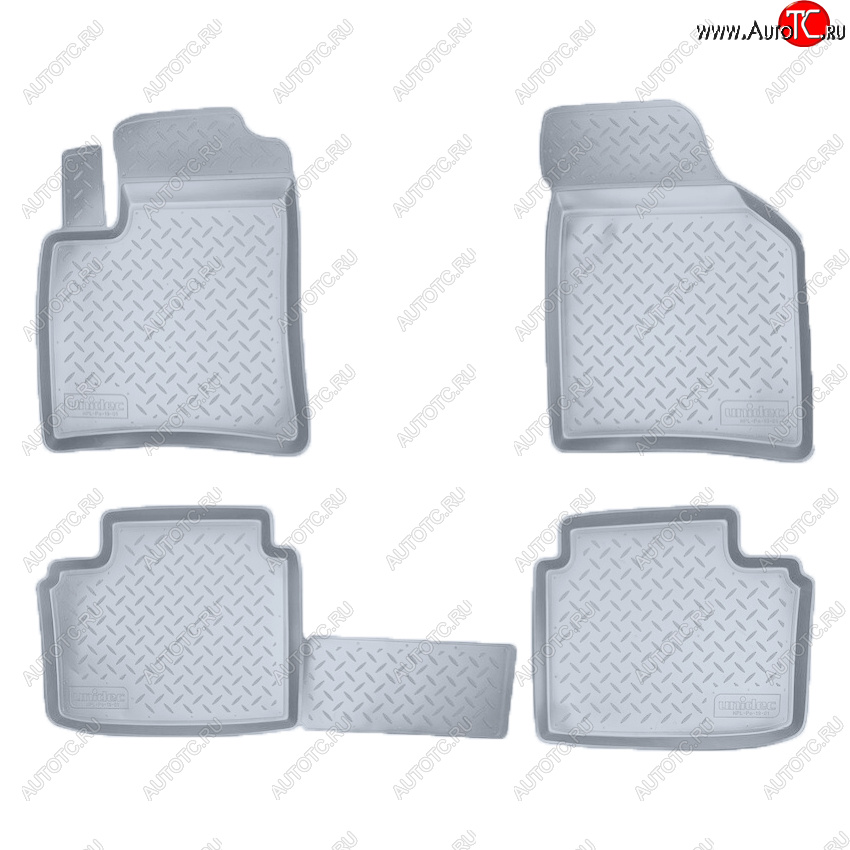 3 189 р. Коврики салона Norplast Unidec  Brilliance M2 (2006-2010) (Цвет: серый)  с доставкой в г. Воронеж