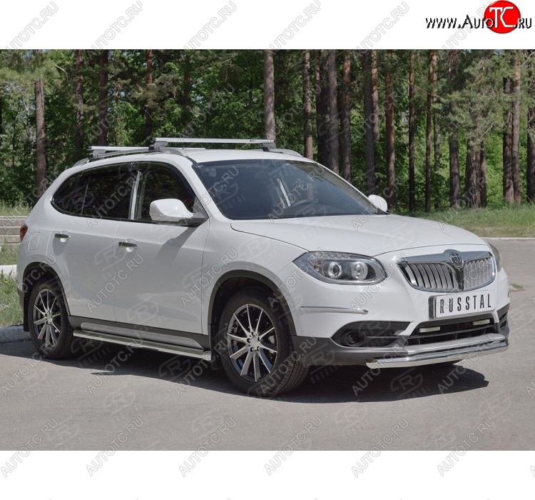 15 299 р. Одинарная защита переднего бампера из трубы d63 мм SLITKOFF Brilliance V5 (2012-2018)  с доставкой в г. Воронеж