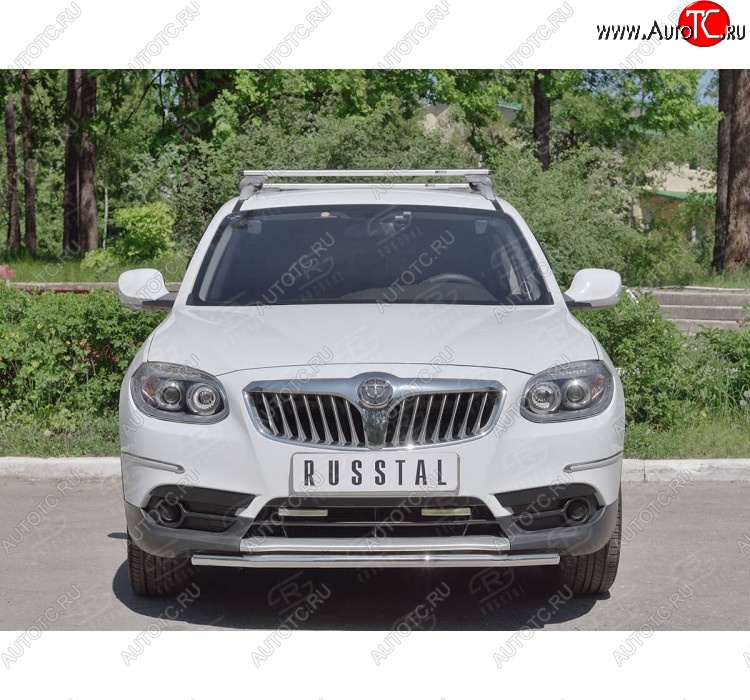 12 999 р. Одинарная защита переднего бампера из трубы d42 мм SLITKOFF  Brilliance V5 (2012-2018)  с доставкой в г. Воронеж