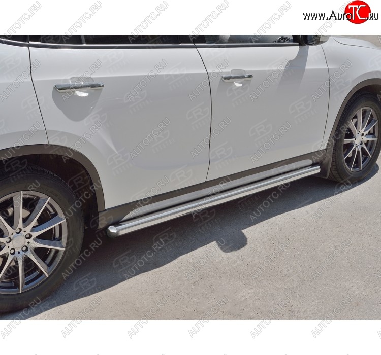 19 999 р. Защита порогов из круглой трубы d63 мм SLITKOFF v3  Brilliance V5 (2012-2018)  с доставкой в г. Воронеж