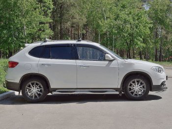 24 549 р. Защита порогов из трубы d76 мм с пластиковыми вставками для ног SLITKOFF v1 Brilliance V5 (2012-2018)  с доставкой в г. Воронеж. Увеличить фотографию 2