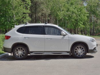22 549 р. Защита порогов из трубы d76 мм с пластиковыми вставками для ног  SLITKOFF v2 Brilliance V5 (2012-2018)  с доставкой в г. Воронеж. Увеличить фотографию 3