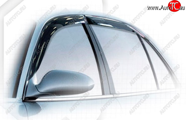 1 999 р. Дефлектора окон CA-Plastic  Buick Regal (2005-2008) (Classic полупрозрачный, Без хром молдинга)  с доставкой в г. Воронеж