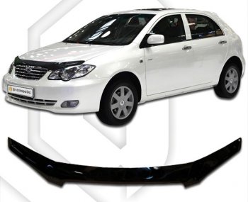 Дефлектор капота CA Plastic (черный) BYD F3 (2005-2014) седан, хэтчбек
