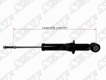 2 299 р. Амортизатор задний SAT (LH=RH) Toyota Allion T240 седан дорестайлинг (2001-2004)  с доставкой в г. Воронеж. Увеличить фотографию 1