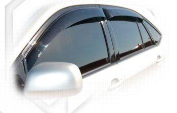 Дефлектора окон CA-Plastiс BYD S6 (2011-2017) (Classic полупрозрачный, Без хром.молдинга)