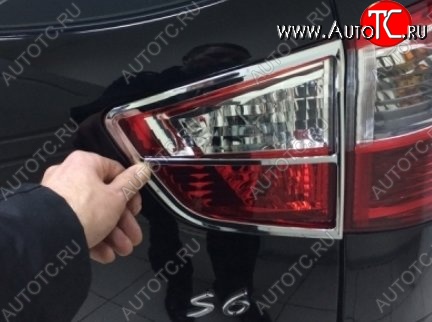 4 299 р. Накладки на фонари СТ BYD S6 (2011-2017) (Неокрашенные)  с доставкой в г. Воронеж