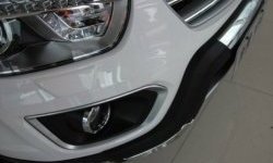 9 649 р. Накладка на передний бампер СТ BYD S6 (2011-2017) (Неокрашенная)  с доставкой в г. Воронеж. Увеличить фотографию 2