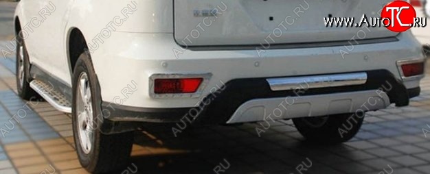 9 099 р. Накладка на задний бампер СТ BYD S6 (2011-2017) (Неокрашенная)  с доставкой в г. Воронеж