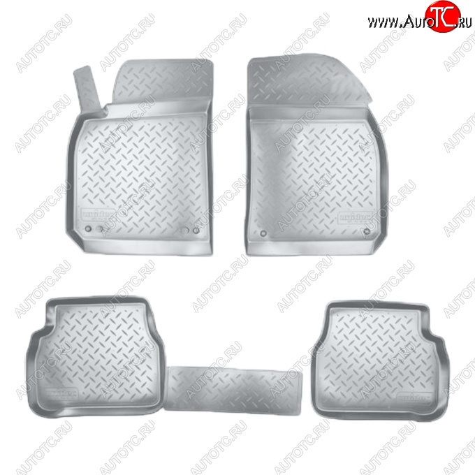 3 599 р. Коврики салонные Noplast (3D)  Cadillac Bls  седан (2006-2011) (Серые)  с доставкой в г. Воронеж