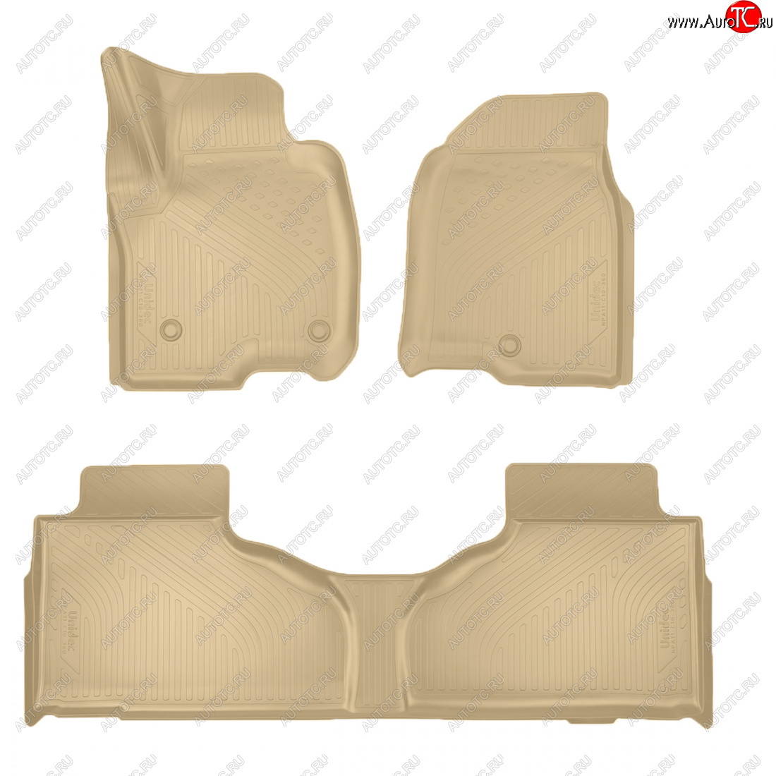 3 799 р. Коврики салона Norplast Unidec  Cadillac Escalade  GMT 1XX (2020-2022)   (бежевые)  с доставкой в г. Воронеж