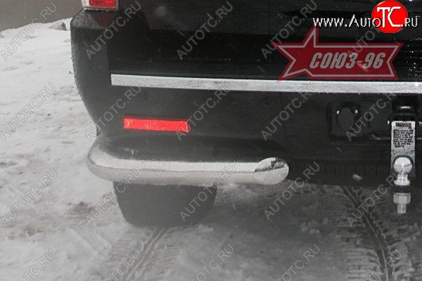 16 829 р. Защита заднего бампера Souz-96 (d76) Cadillac Escalade GMT926 джип 5 дв. короткая база (2006-2014)  с доставкой в г. Воронеж
