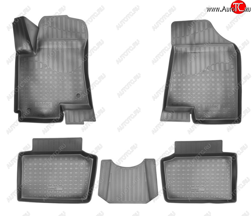 2 489 р. Комплект ковриков в салон Norplast Unidec  Changan CS35 (2012-2021) (Цвет: черный)  с доставкой в г. Воронеж