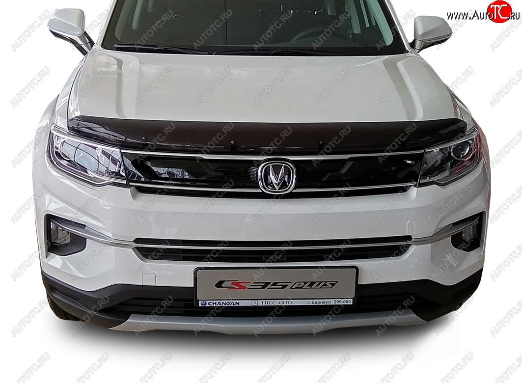 3 299 р. Дефлектор капота SIM Changan CS35 Plus дорестайлинг (2018-2022)  с доставкой в г. Воронеж
