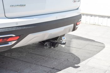 11 999 р. Фаркоп Petroil Tuning (съемный квадрат) Changan CS35 Plus дорестайлинг (2018-2022) (Без заглушки )  с доставкой в г. Воронеж. Увеличить фотографию 2