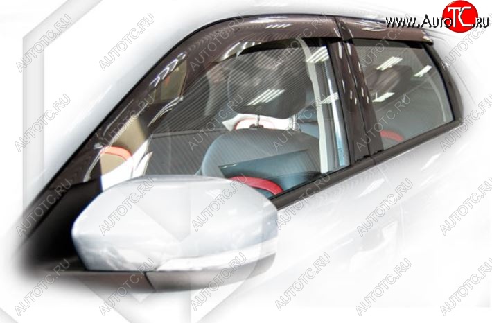 2 099 р. Дефлектора окон CA-Plastic Changan CS55 дорестайлинг (2017-2018) (Classic полупрозрачный, Без хром.молдинга)  с доставкой в г. Воронеж