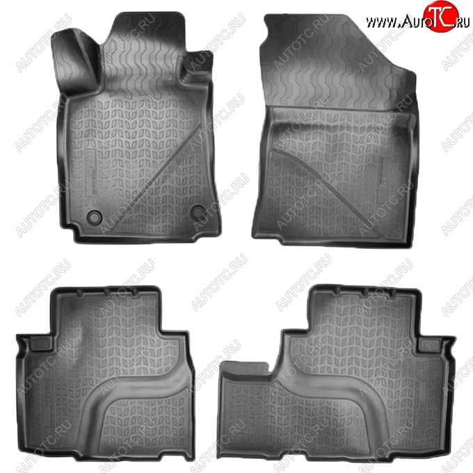 2 599 р. Коврики салонные Noplast (3D) Changan CS75 дорестайлинг (2013-2017) (Черные)  с доставкой в г. Воронеж
