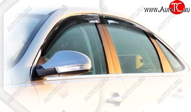 1 999 р. Дефлектора окон CA-Plastiс  Chery Arrizo 7 (2014-2016) дорестайлинг (Classic полупрозрачный, Без хром.молдинга)  с доставкой в г. Воронеж