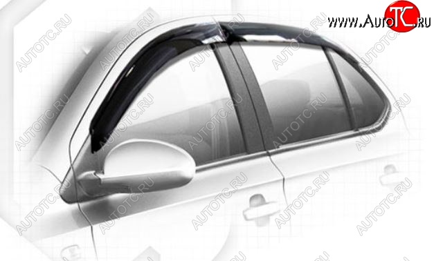 2 159 р. Дефлектора окон CA-Plastiс  Chery Bonus 3  (A19) (2013-2016) седан (Classic полупрозрачный)  с доставкой в г. Воронеж