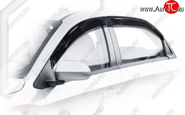 1 999 р. Дефлектора окон CA-Plastiс Chery Bonus (A13) лифтбэк (2011-2016) (Classic полупрозрачный)  с доставкой в г. Воронеж