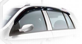 Дефлектора окон CA-Plastiс Chery Kimo A1 хэтчбэк (2008-2014) (Classic полупрозрачный)