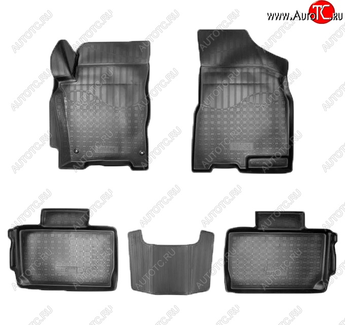 2 499 р. Коврики салонные Noplast (3D) Chery Tiggo 2 (2017-2025) (Черные)  с доставкой в г. Воронеж