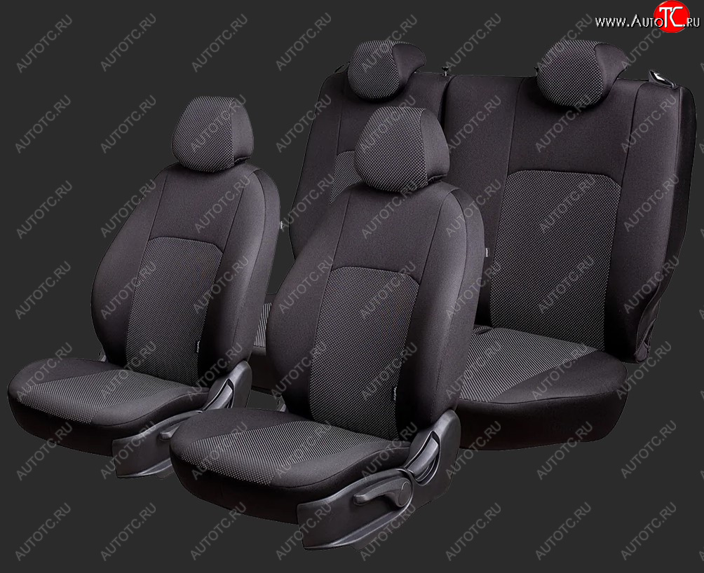 7 199 р. Чехлы для сидений Lord Autofashion Дублин (жаккард, спинка 60/40, 3 Г-образных подголовника)  Chery Tiggo 2 - Tiggo 3x (Черный, вставка Ёж Белый)  с доставкой в г. Воронеж