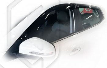 1 999 р. Дефлектора окон CA-Plastic  Chery Tiggo 4 (2018-2023) 1-ый рестайлинг (серия Classic полупрозрачный, Без хром молдинга)  с доставкой в г. Воронеж. Увеличить фотографию 2