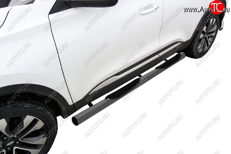 12 499 р. Защита порогов Slitkoff (Ø 76 мм, с проступями)  Chery Tiggo 4 (2018-2023) 1-ый рестайлинг (Цвет: серебристый)  с доставкой в г. Воронеж
