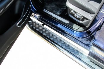 17 699 р. Защита порогов Slitkoff (Ø 57 мм, с листом) Chery Tiggo 8 1 T18 рестайлинг (2019-2023)  с доставкой в г. Воронеж. Увеличить фотографию 6