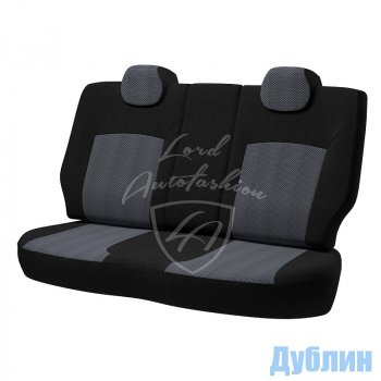 5 399 р. Чехлы для сидений Lord Autofashion Дублин (жаккард)  Chery Tiggo T11 (2013-2016) рестайлинг (Черный, вставка Ёж Белый)  с доставкой в г. Воронеж. Увеличить фотографию 2