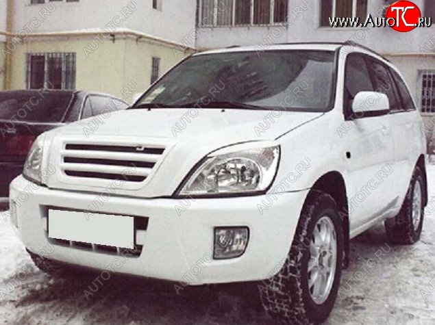 3 649 р. Решётка радиатора CT Chery Tiggo T11 дорестайлинг (2005-2013) (Неокрашенная)  с доставкой в г. Воронеж