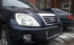 1 539 р. Сетка на бампер Russtal (хром) Chery Tiggo T11 дорестайлинг (2005-2013)  с доставкой в г. Воронеж. Увеличить фотографию 3