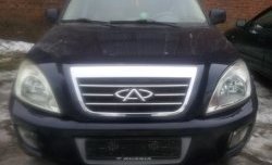 1 539 р. Сетка на бампер Russtal (хром) Chery Tiggo T11 дорестайлинг (2005-2013)  с доставкой в г. Воронеж. Увеличить фотографию 5