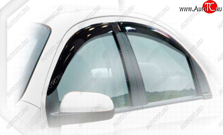 2 079 р. Дефлектора окон CA-Plastic Chevrolet Nexia седан (2020-2022) (Classic полупрозрачный, Без хром молдинга)  с доставкой в г. Воронеж