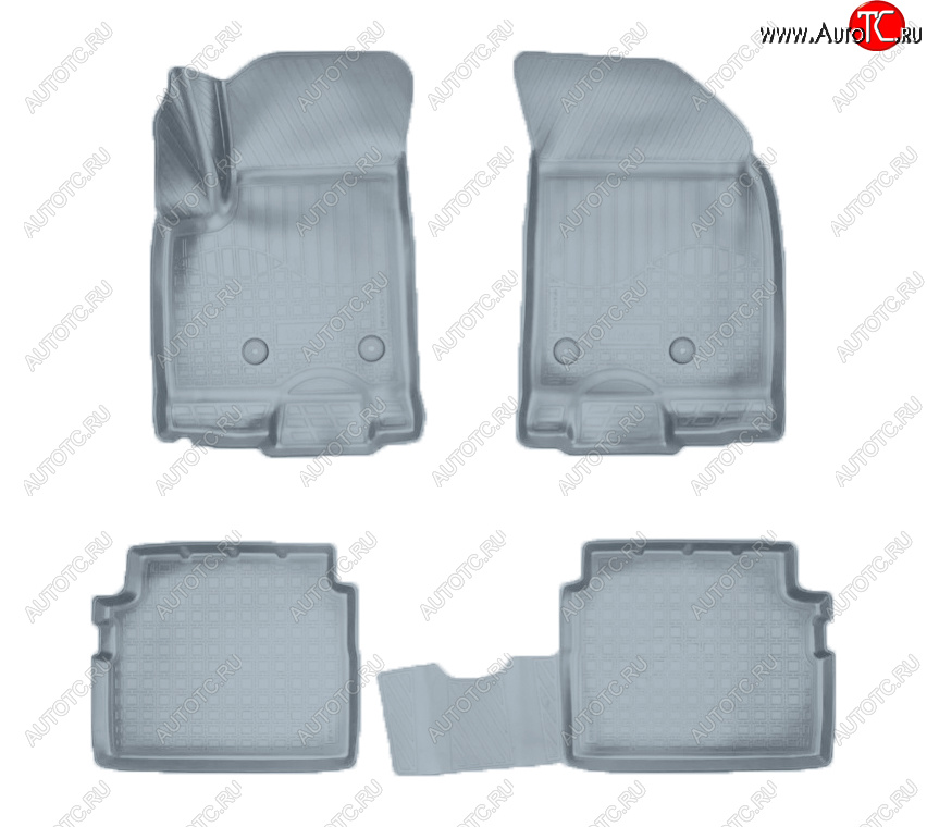 2 599 р. Коврики салона Norplast  Chevrolet Nexia (2020-2022), Ravon Nexia R3 (2016-2020) (Цвет: серый)  с доставкой в г. Воронеж