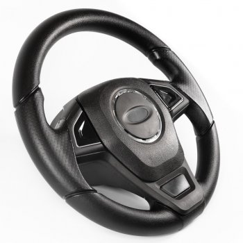 2 889 р. Рулевое колесо Барс-Т Премиум (Ø360 мм, под знак Lada)  Chevrolet Niva  2123 (2002-2020), Лада 2110 (1995-2007), Лада 2111 (1998-2009), Лада 2112 (1999-2009), Лада 2123 (Нива Шевроле) (2002-2021), Лада Калина ( 1118,  1117,  1119,  2192,  2194) (2004-2018), Лада Калина Спорт ( 1119,  2192) (2008-2018), Лада Нива Трэвел (2021-2025), Лада Приора ( 2170,  2171,  2172,  21728) (2007-2018) (Черный)  с доставкой в г. Воронеж. Увеличить фотографию 2