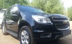 1 469 р. Нижняя сетка на бампер Russtal (черная) Chevrolet Trailblazer GM800 дорестайлинг (2012-2016)  с доставкой в г. Воронеж. Увеличить фотографию 4