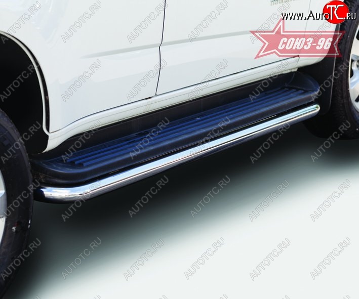 12 329 р. Защита штатных порогов Souz-96 (d60) Chevrolet Trailblazer GM800 дорестайлинг (2012-2016)  с доставкой в г. Воронеж