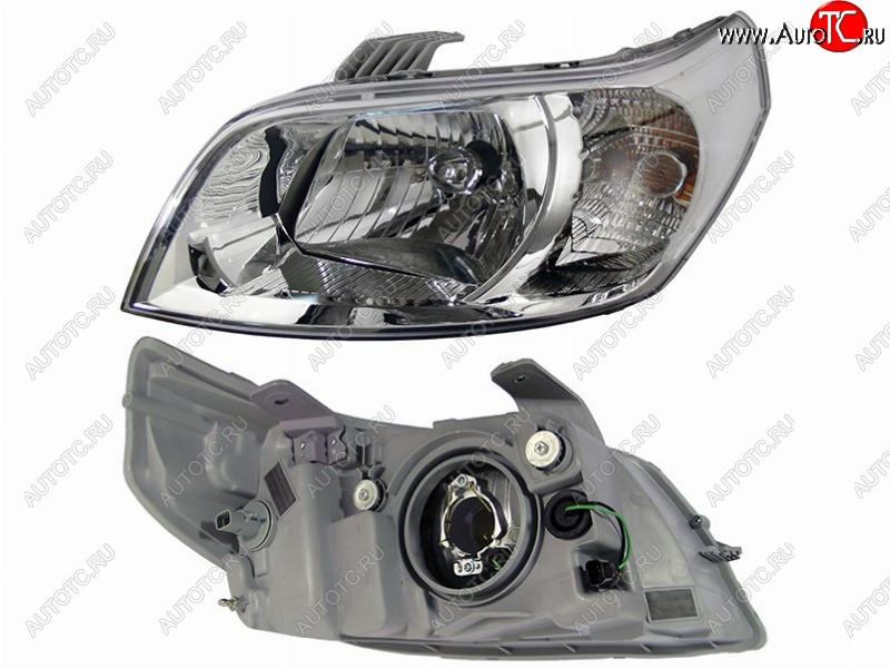 3 699 р. Левая передняя фара SAT Chevrolet Aveo T250 хэтчбек 5 дв рестайлинг (2006-2011)  с доставкой в г. Воронеж
