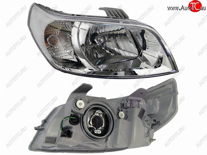 3 169 р. Правая передняя фара SAT  Chevrolet Aveo  T250 (2006-2011) хэтчбек 5 дв рестайлинг  с доставкой в г. Воронеж