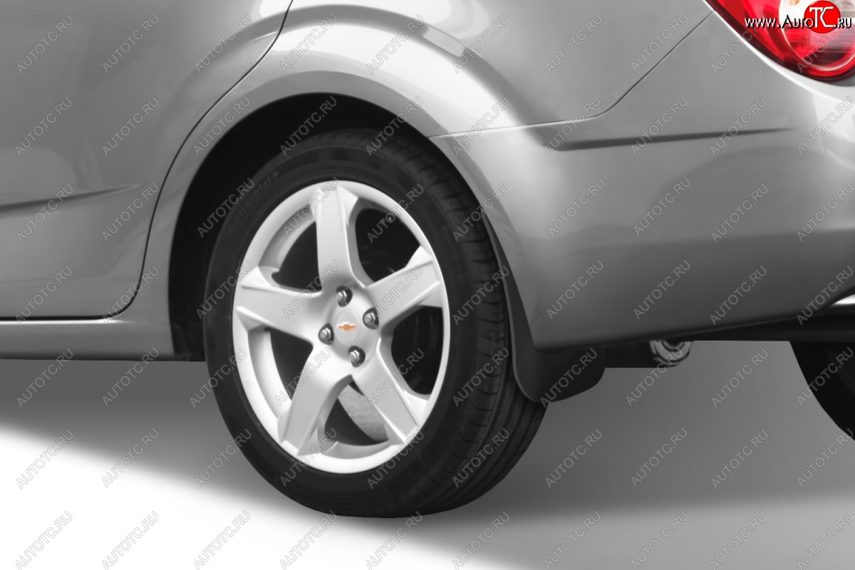 4 799 р. Задние брызговики Frosch Chevrolet Aveo T300 седан (2011-2015)  с доставкой в г. Воронеж