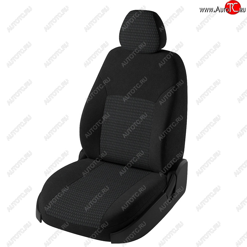 7 849 р. Чехлы для сидений Lord Autofashion Дублин (жаккард)  Chevrolet Aveo  T300 (2011-2015) седан, хэтчбек (Черный, вставка Сеул серый)  с доставкой в г. Воронеж