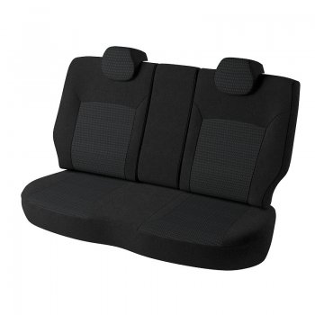 7 849 р. Чехлы для сидений Lord Autofashion Дублин (жаккард)  Chevrolet Aveo  T300 (2011-2015) седан, хэтчбек (Черный, вставка Сеул серый)  с доставкой в г. Воронеж. Увеличить фотографию 2
