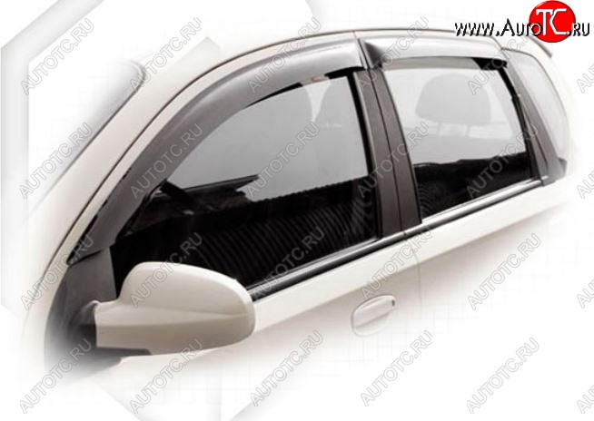 1 999 р. Дефлектора окон CA-Plastiс  Chevrolet Aveo  T200 (2002-2008) хэтчбек 5 дв (Classic полупрозрачный, Без хром.молдинга)  с доставкой в г. Воронеж