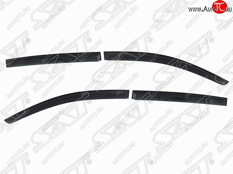 1 379 р. Дефлектора окон SAT (комплект)  Chevrolet Aveo  T300 (2011-2015) хэтчбек  с доставкой в г. Воронеж