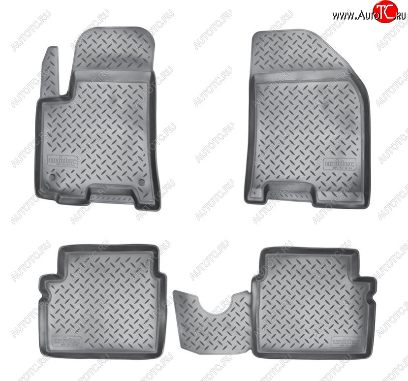 2 159 р. Комплект ковриков в салон Norplast Unidec Chevrolet Aveo T200 седан (2003-2008) (Цвет: черный)  с доставкой в г. Воронеж